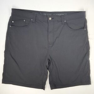 Prana Brion Short II M3BRIO113 Gray‎ Men's Size 40 X 9 Hiking Outdoor Nylon
